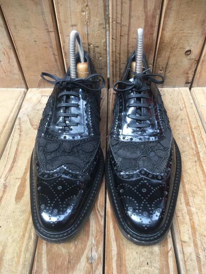 Dolce & Gabbana черной кожи / ткани женщин повседневные туфли EUR 37 C Великобритании 4 - Изображение 3 из 4