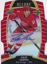 19-20 Upper Deck Allure Filip Zadina /249 Auto Rookie RED RAINBOW Wings 2019
