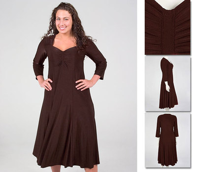 Robe Zaftique Ultimate En Marron Chocolat - Tailles Grande (0Z à 4Z / 14 à 28 / L à 4X), Neuf Sans Étiquette