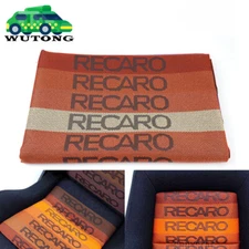 2M×1.6M Orange JDM Recaro Fabric Cloth For Car Seat Panel Armrest Decoration