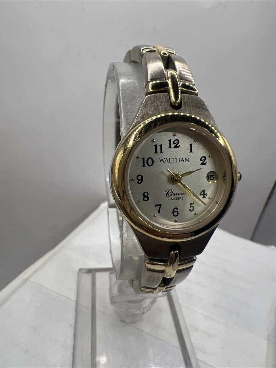 Women's Waltham Classics Silver Gold Tone Quartz Watch