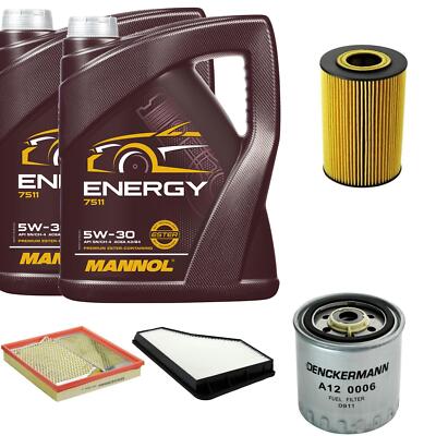 DENCKERMANN Inspektionspaket MANNOL Energy 5W-30 10L für Mercedes-Benz S-Klasse