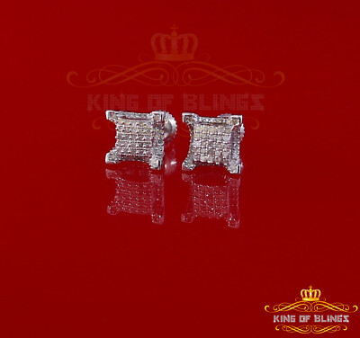 Aretes Para 925 Sterling Weiß Silber 0,25ct Diamant Damen & Herren Ohrstecker