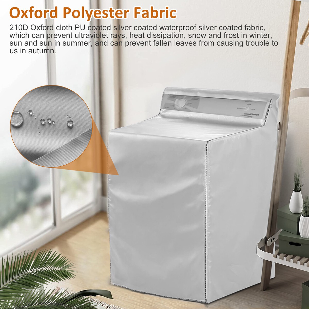 Washing Machine Top Dust Cover Laundry Washer/Dryer Dustproof