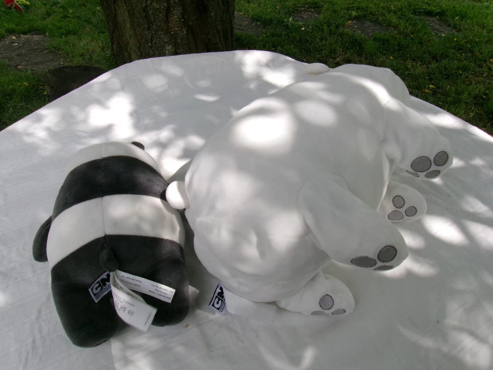 Peluche We Bare Bears ours  Ice Bear + Panda Bear Cartoon Network - Photo 3/4