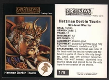 1991 TSR AD&D Gold Border RPG Fantasy Art Card Dungeons Dragons #178 ~ Greyhawk
