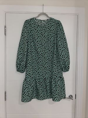 light green smock dress Kohala Forest Rayon Smock Hawaiian Dress