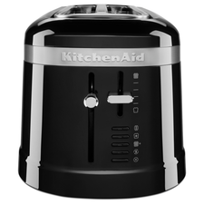 KitchenAid 5KMT5115BOB Design Collection Long Slot 4 Slice Toaster Onyx Black