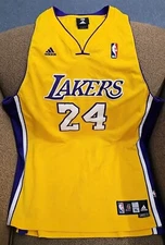 KOBE BRYANT LOS ANGELES LAKERS STITCHED JERSEY NBA BASKETBALL ADIDAS MENS XL