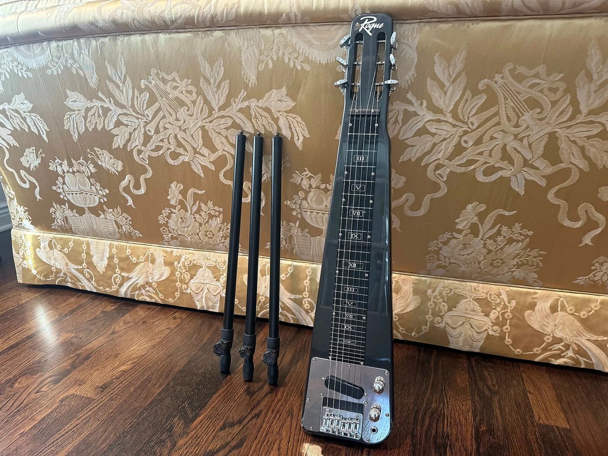 Rogue Lap Steel w/Stands - Pearlescent Black - GOOD | eBay