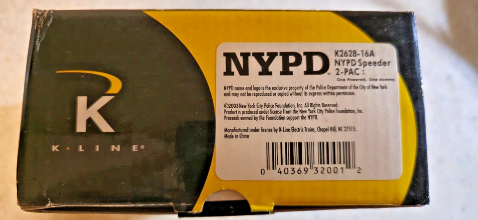 K-Line NYPD Track Speeder Powered K2628-16A EXTREMELY RARE - Image 4 of 4
