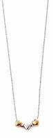 Silber 925 AnhäNger Rose Gold Vergoldet Triple Herz Mit Diamant