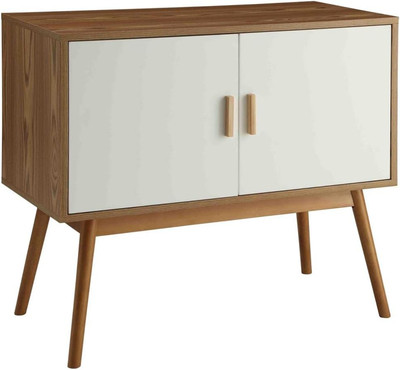 Oslo Storage Console, White / Natural