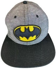 Batman DC Comics Originals Gray/Black Snapback Hat Ball Cap Logo Patch