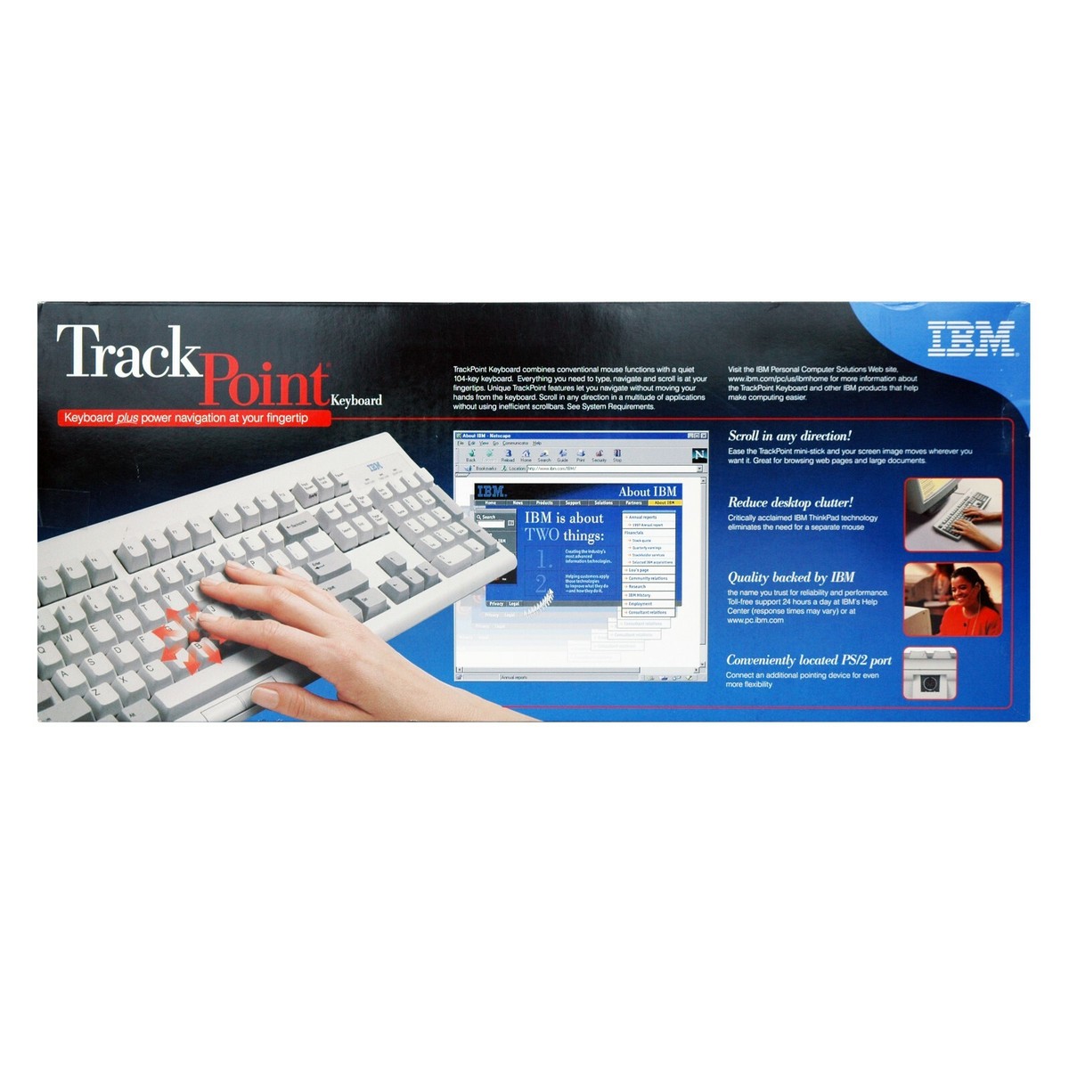 IBM KPD8923 Trackpoint PC Keyboard -01K1219 / 01K1259