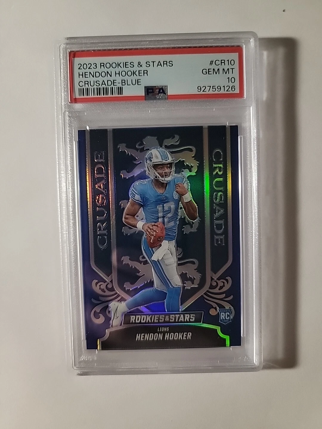 Hendon Hooker Panini Rookies & Stars Crusade #CR10 Blue