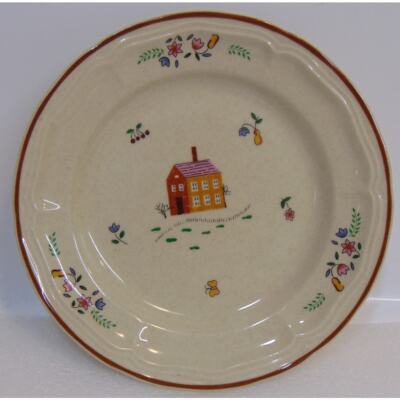 Our Country Village 6004 Newcor Stoneware Saucer Thailand Dish 1987 Vintage 7.5''