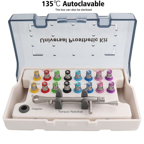 Dental Implant Prosthetic Kit Universal Wrench 16 Pcs Screw screwdriver - Picture 2 of 12
