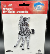 Zebra Iron-On Patch Embroidered Applique Wild Animal Safari Zoo DIY Clothing