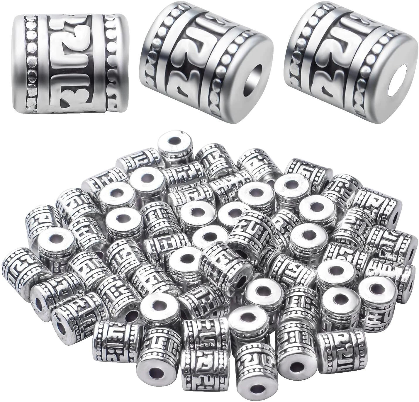 Glass Tibetan 6 - 6.9 mm Size Jewelry Making Beads