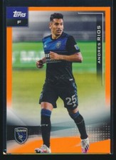 2021-22 Topps MLS Orange /25 Andres Rios #89 San Jose Earthquakes Argentina MLS