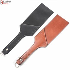 Real Cowhide Saddle Leather Paddle Slapper Short Length and Light Weight