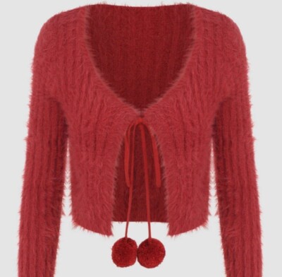 3XL Soft Crop Sweater Cardigan NEW  Rusty Orange Cider Brand Cozy Womens