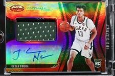2020-21 NBA JORDAN NWORA Freshman Fabric Red Rookie Patch Auto 35/99 #FF-NWO