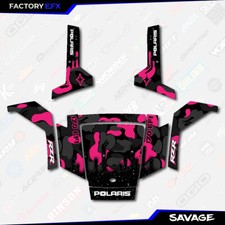 Black Pink Savage Camo Graphics Kit Fits Polaris Rzr170 Rzr 170 2010-2021