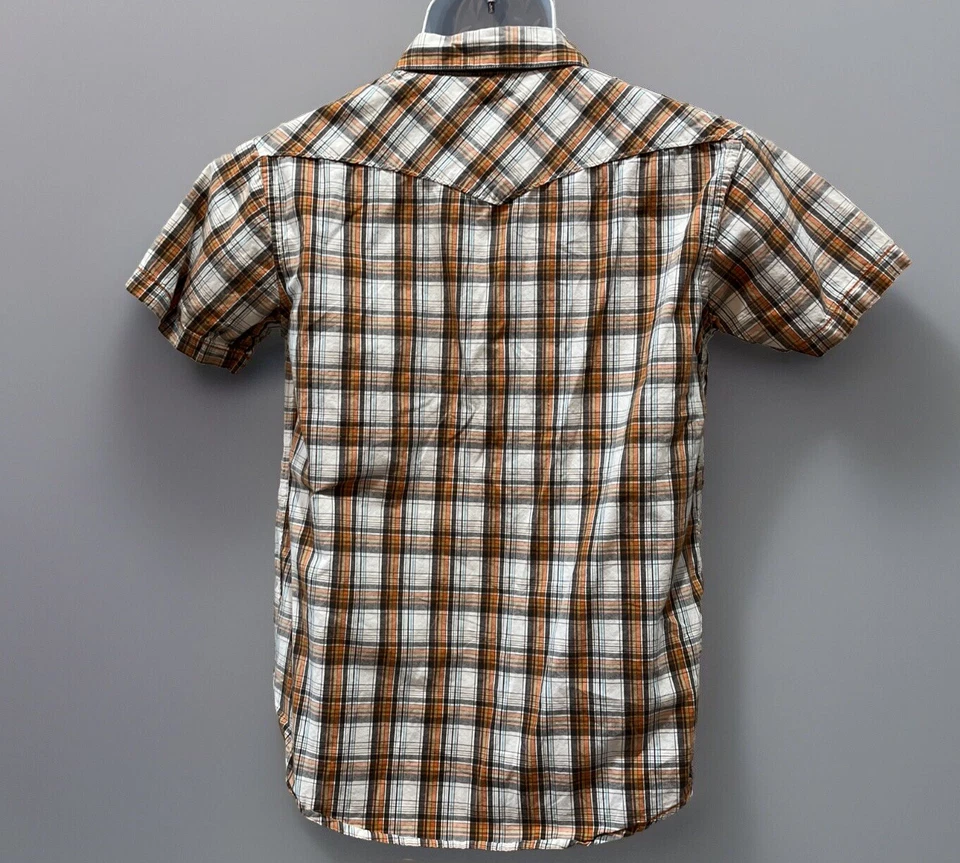 Boys Mossimo Short Sleeve Button Down Shirt Size Large Plaid - Image 2 of 4