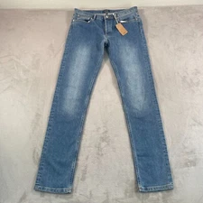 A.P.C. Petit Standard Jeans Men 32x36 Washed Indigo Stretch Slim Straight NWT