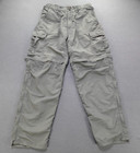 REI Convertible Hiking Pants Men's M 30L Gray Nylon Cargo Outdoors Hiking