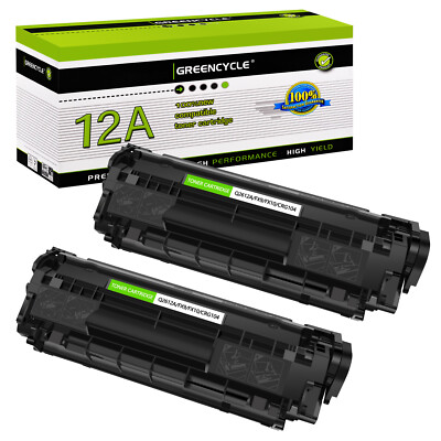 2PK Q2612A 12A Toner Cartridge Compatible For HP LaserJet 1020 3020 printer