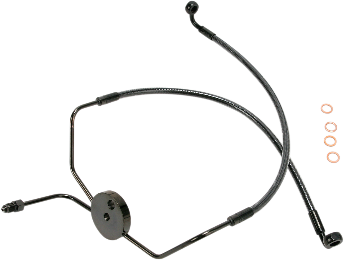 HardDrive Designer Series Black Pearl Front Lower Brake Line Kit