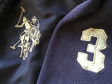 US Polo Association XL 18/20 Boys Navy Blue Zipper AS IS Sweatshirt Poly 3 3