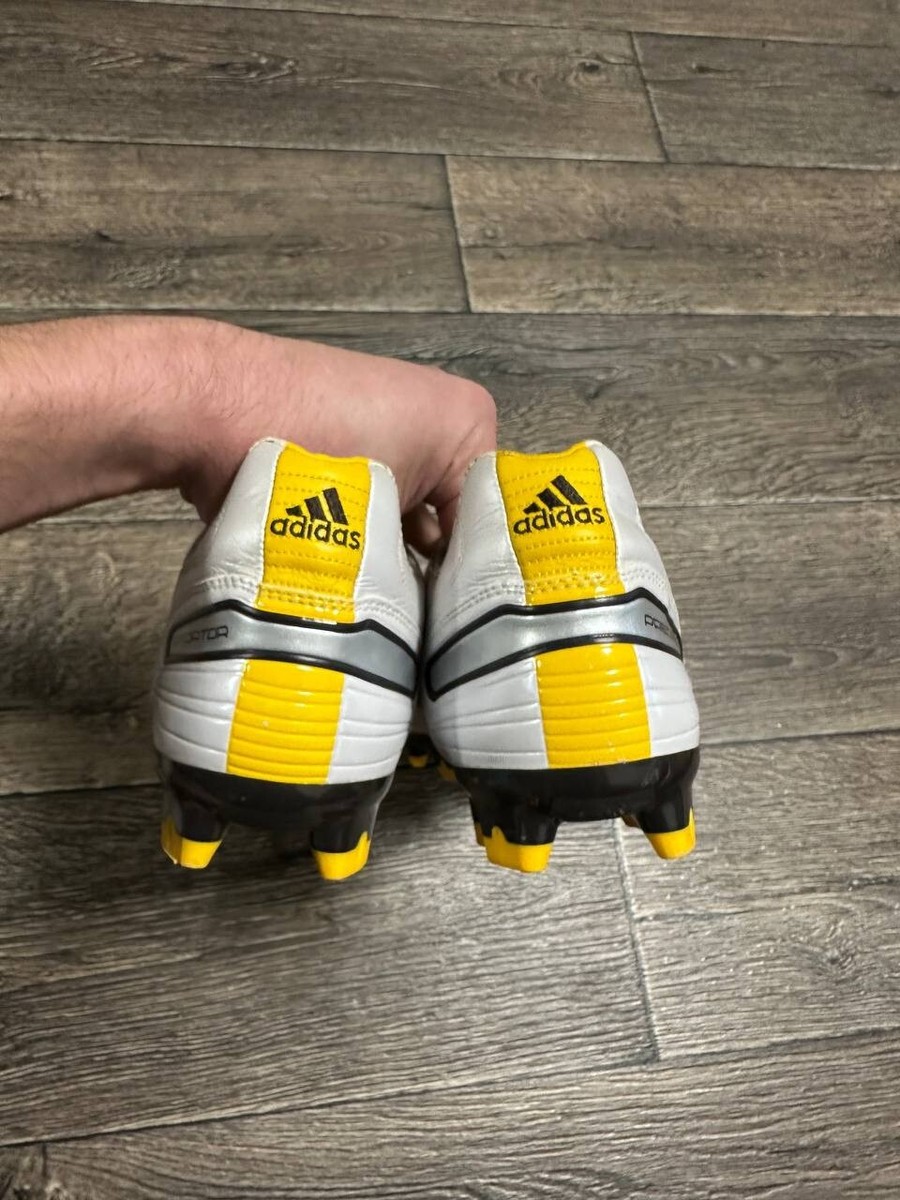 JTシューズ US 13 ホワイト/ブラック/イエロー ADIDAS PREDATOR TRX ABSOLADO X FG SOCCER BOOTS CLEATS 2009 US13