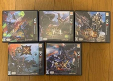 Lot 5 Monster Hunter 3G & 4 & 4G & X & XX Set Nintendo 3DS Capcom Japan Version