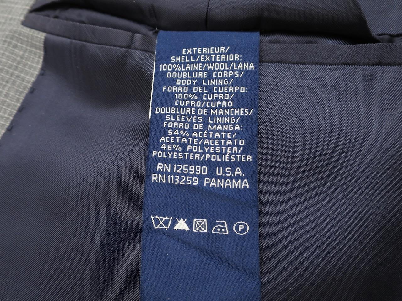 FACONNABLE gray lightweight microcheck blazer spo… - image 9