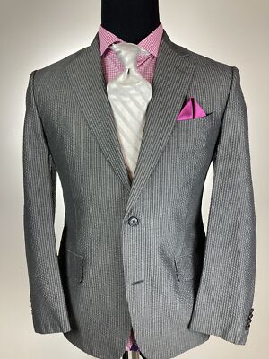 Etro Milano Gray Modern 2Btn Sport Jacket 38 S / R