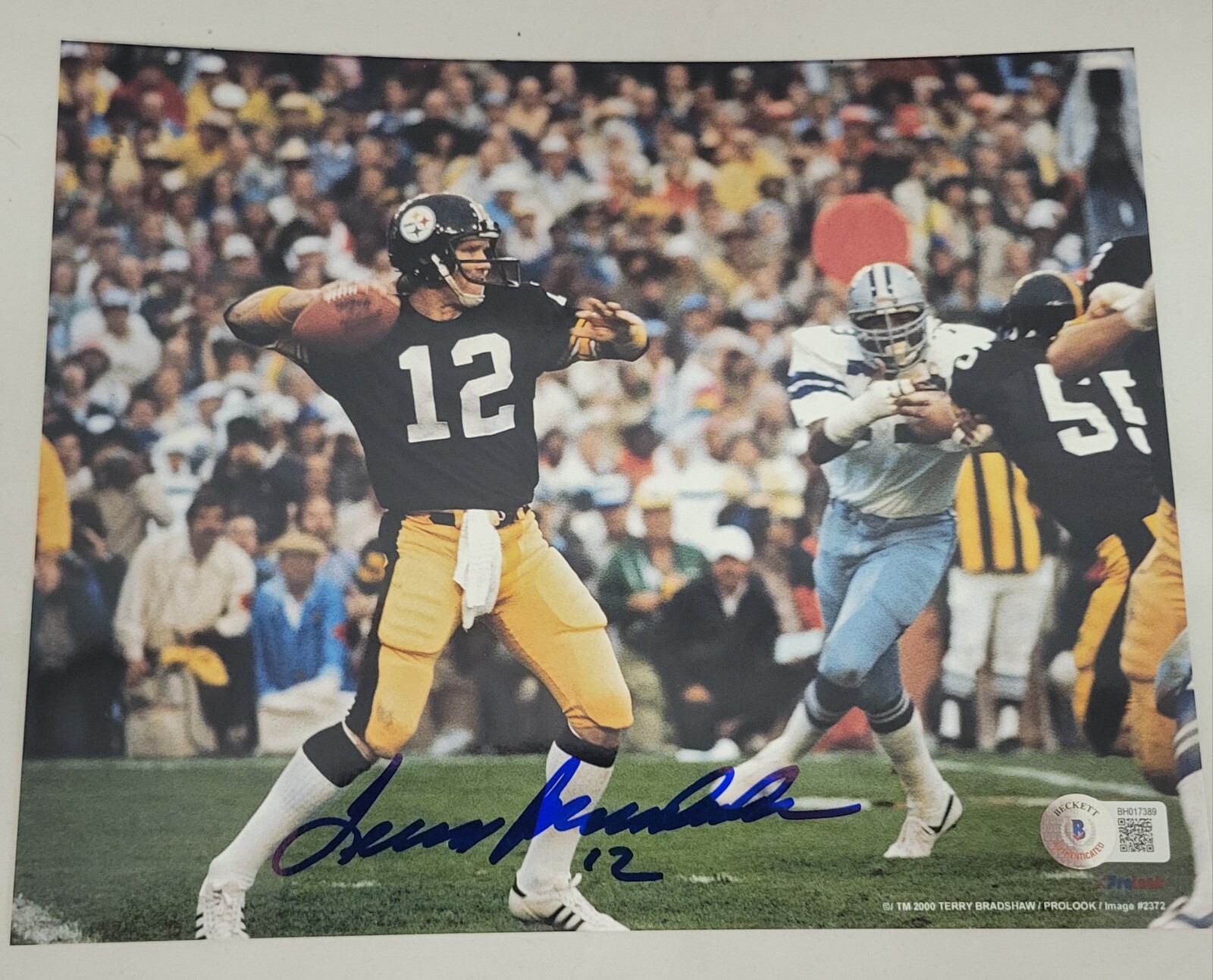 Terry Bradshaw Autographed Signed Pittsburgh Steelers 8x10 Photograph Beckett 