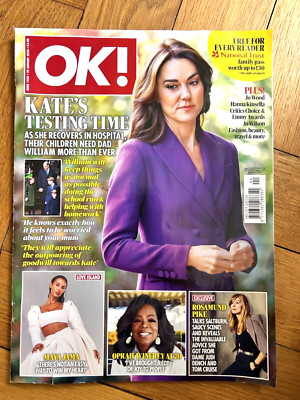 OK! Magazine: Princess Kate, Prince William, Oprah Winfrey, Maya Jama 29.1.24
