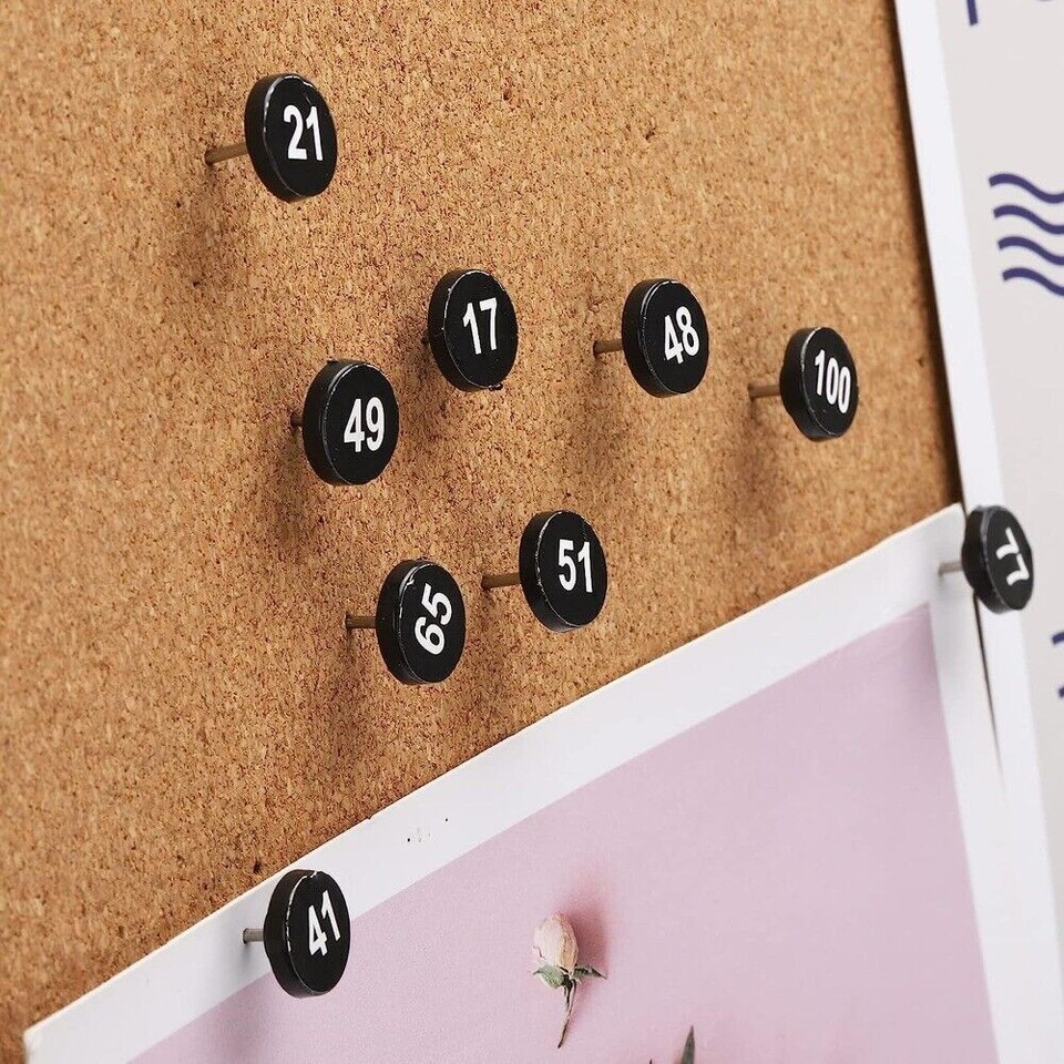 Black Numbered Push Pins 1100 Numbers Push Pin Tacks Push Pins for