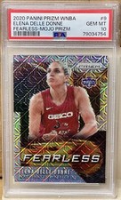 2020 Prizm WNBA Elena Delle Donne Fearless Mojo Prizm /25 PSA 10