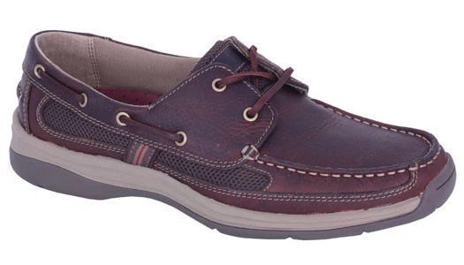New Slatters Footwear Boat shoes Shackle men's leather Slatters Shoes Shackle
