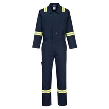 Portwest F129 Iona Xtra Safety Coverall 100% Cotton with Reflective Tape
