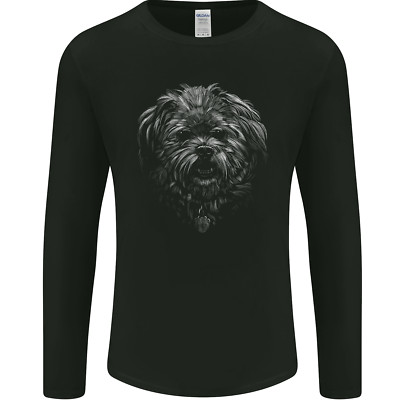 Realistische Shih Tzu Hund Herren Langärmelig Maglietta
