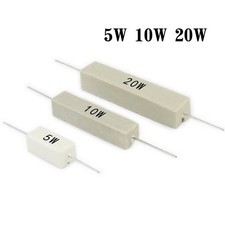 Wirewound Cement Resistor Ceramic 5W 10W 20W Watt Horizontal 0.1ohm to 1K ohm
