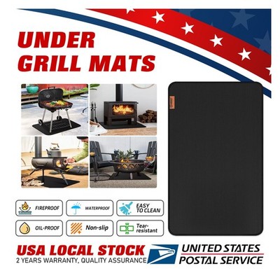 1sqm Fireproof Fireplace Hearth Rug Protection Mat Floor Flame Resistant Pad NEW