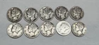 Lot # 1201 - 1.00 Face Value Mercury Dimes - 90% Silver - Unknown Grade