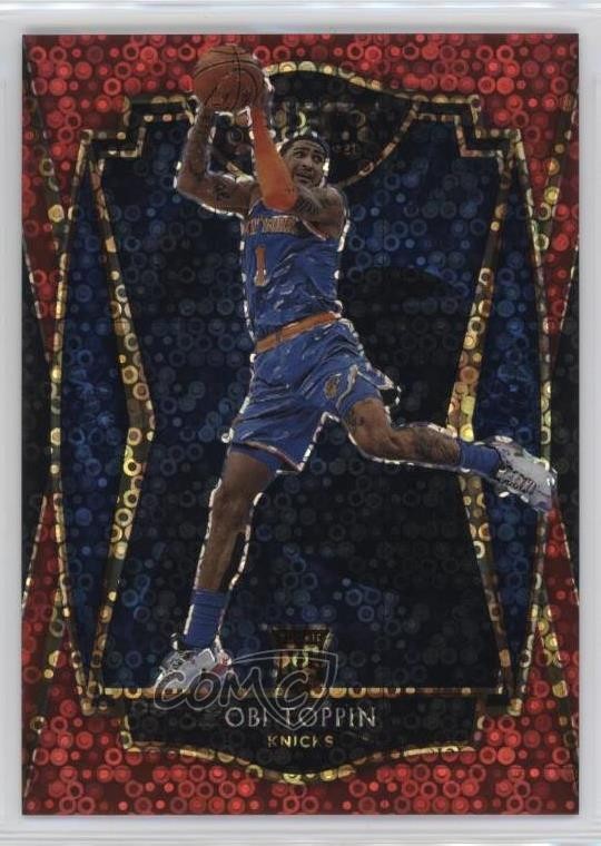 2020 Panini Select Premier Level Red Disco Prizm 20/49 Obi Toppin Rookie RC 07mp